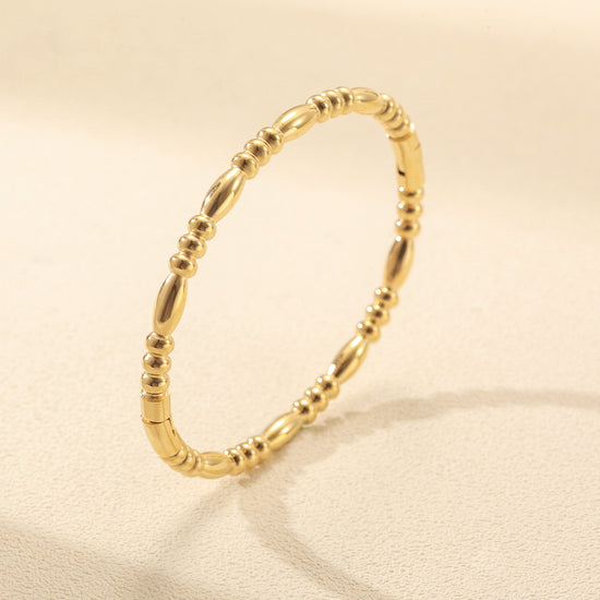 Gold stainless steel bracelet-NSB1914STGC