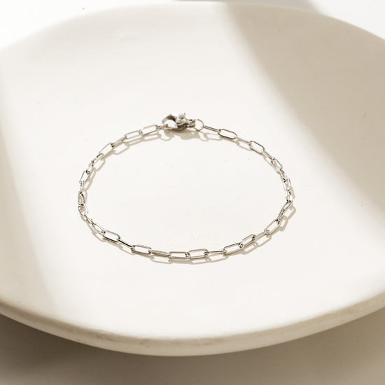 Chain hollow smooth bracelet-NSB1921ST