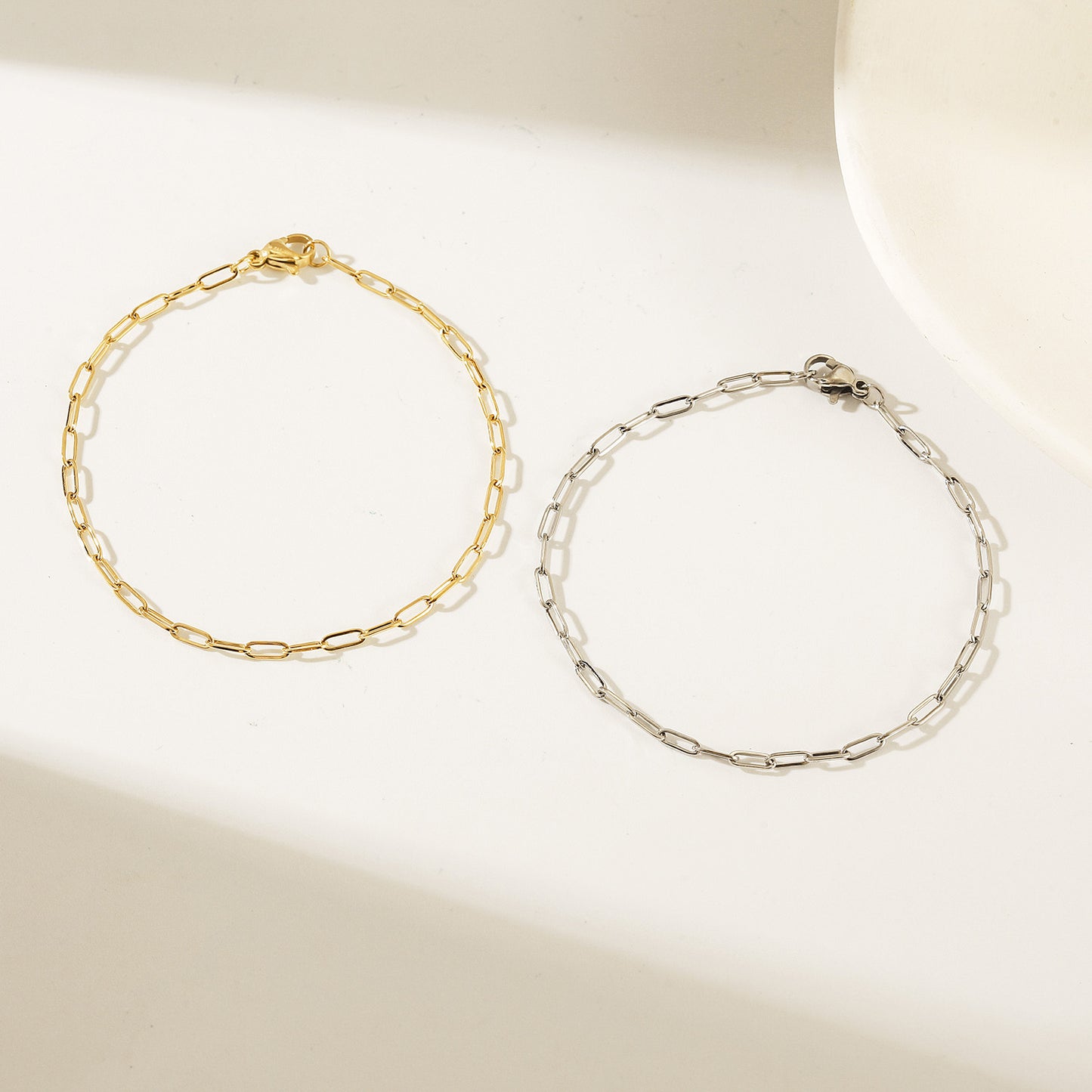 Chain hollow smooth bracelet-NSB1921ST