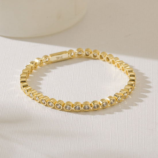 Circle full diamond bracelet-NSB1925STGC-6.5