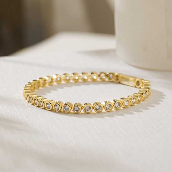 Circle full diamond bracelet-NSB1925STGC-6.5