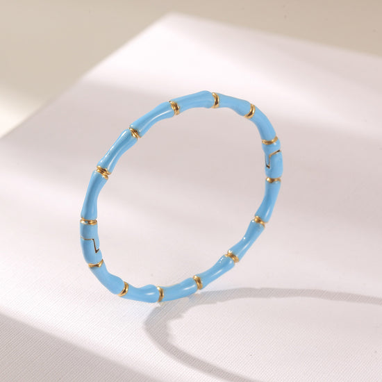 Blue Intercolor Bracelet-NSB1934STGCBU