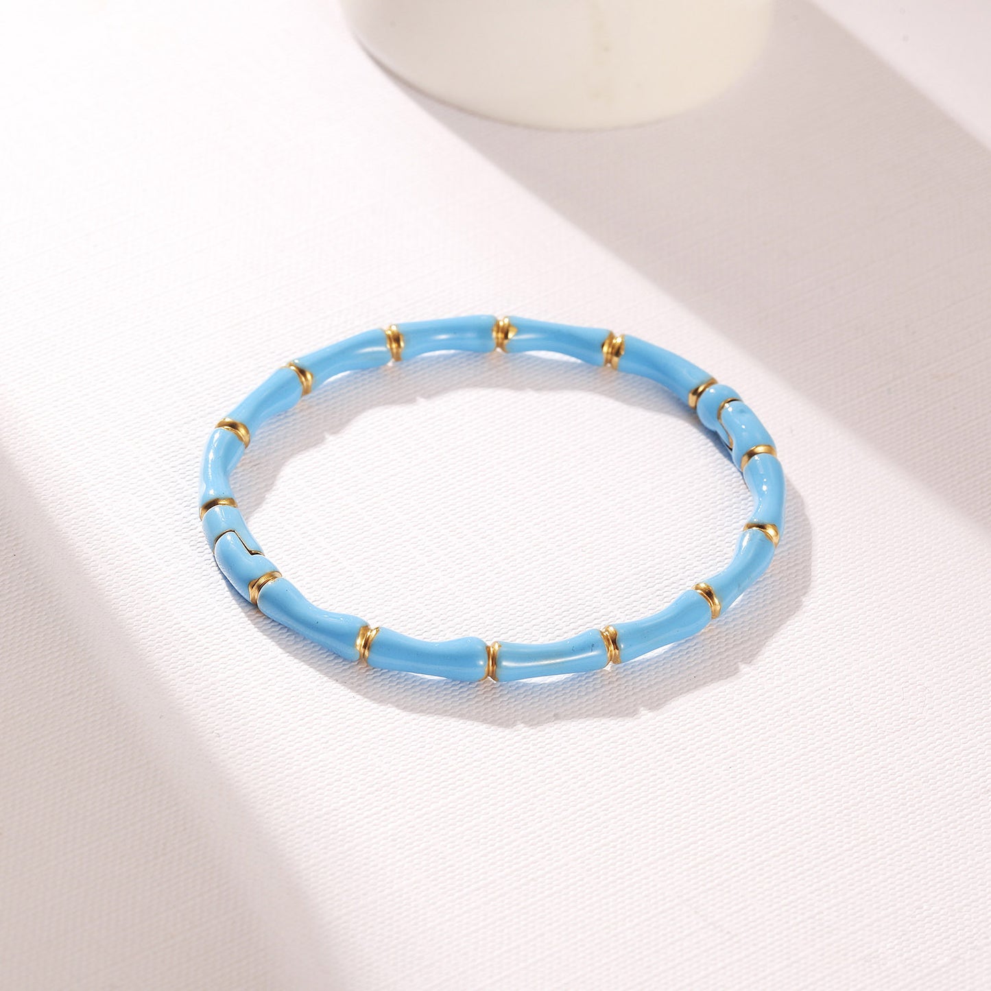 Blue Intercolor Bracelet-NSB1934STGCBU