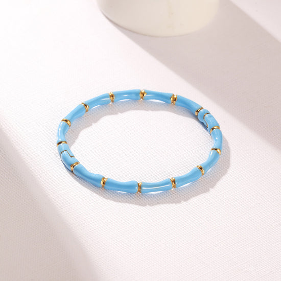 Blue Intercolor Bracelet-NSB1934STGCBU