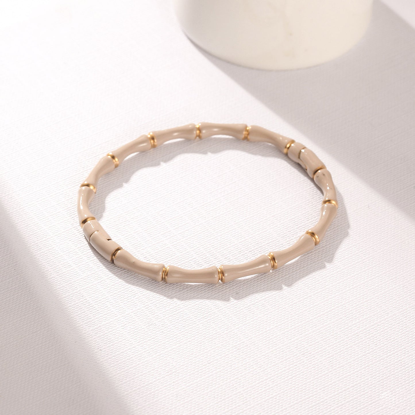 Milk Tea Intercolor Bracelet-NSB1934STGCCB