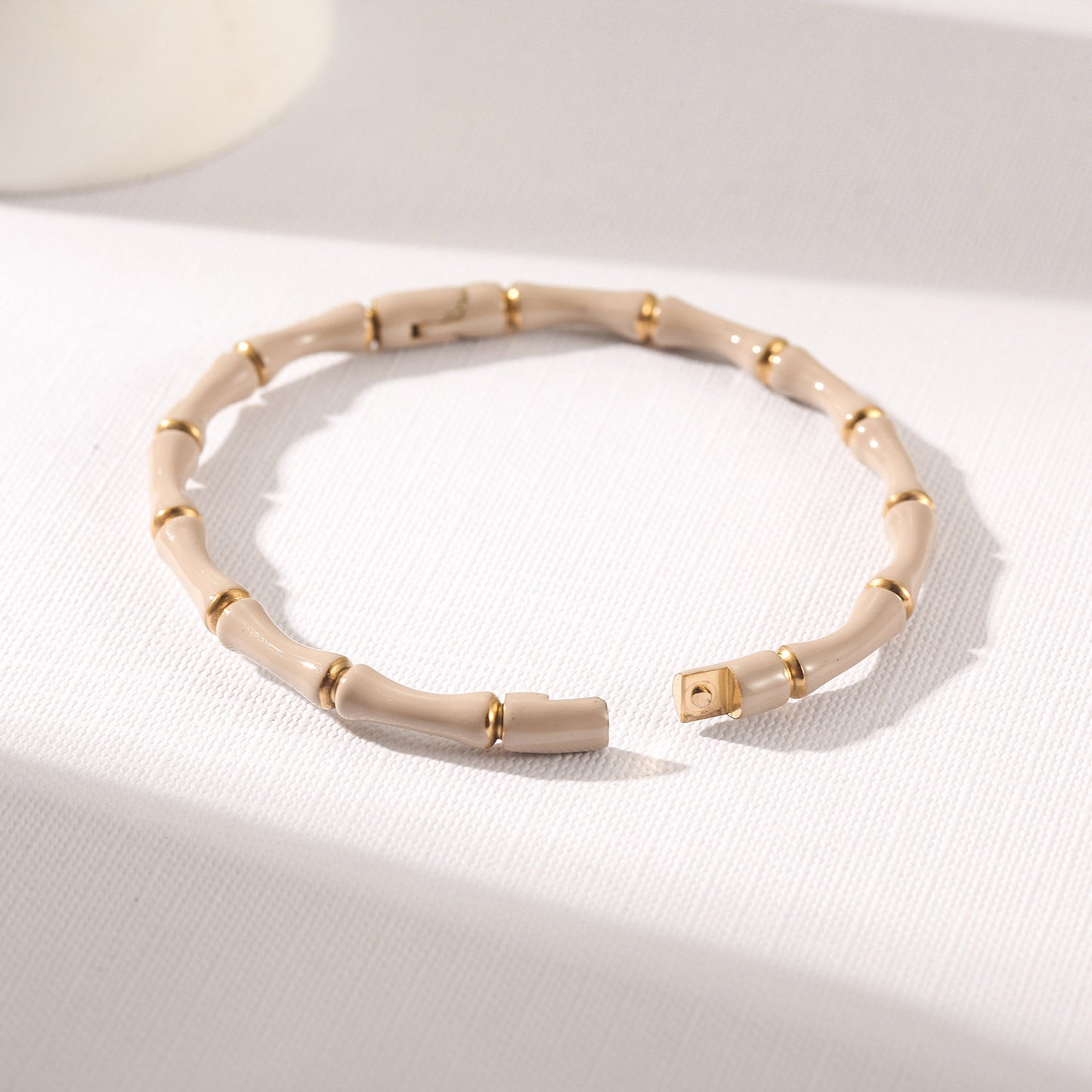 Milk Tea Intercolor Bracelet-NSB1934STGCCB