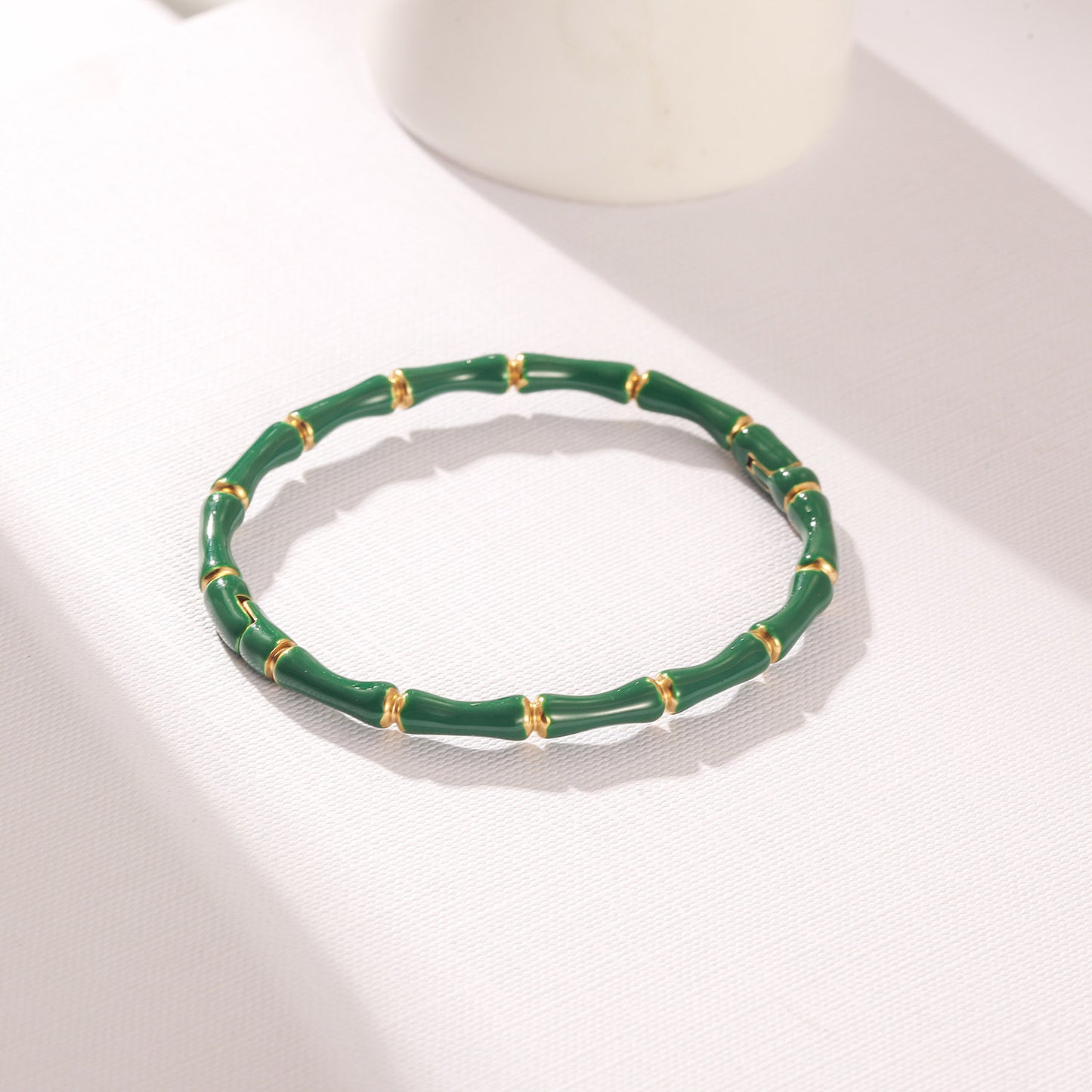 Green Intercolor Bracelet-NSB1934STGCGN