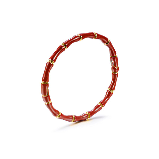 Red Intercolor Bracelet-NSB1934STGCRD