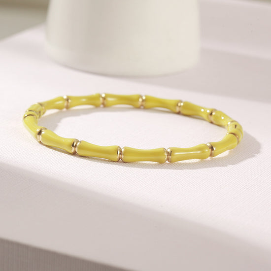 Yellow Intercolor Bracelet-NSB1934STGCYL