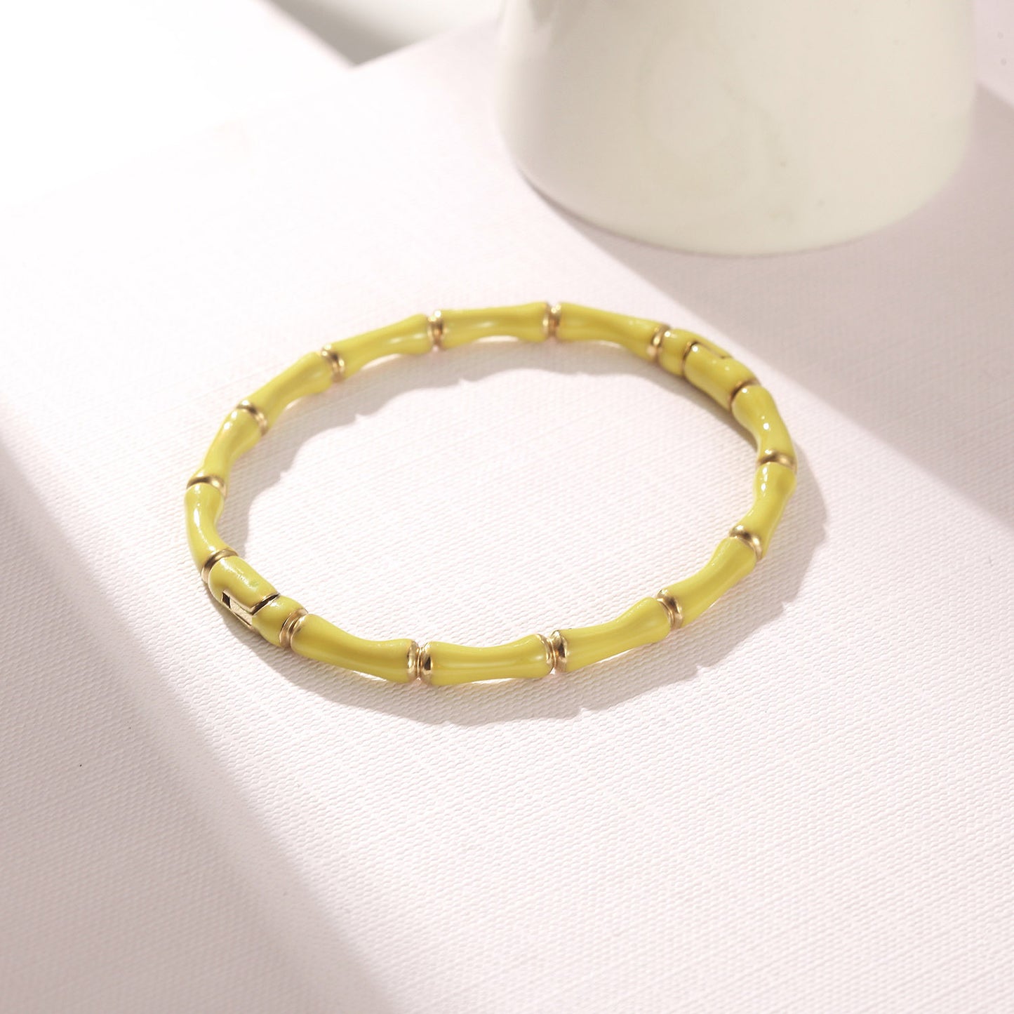 Yellow Intercolor Bracelet-NSB1934STGCYL