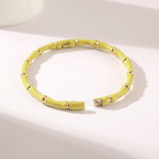 Yellow Intercolor Bracelet-NSB1934STGCYL