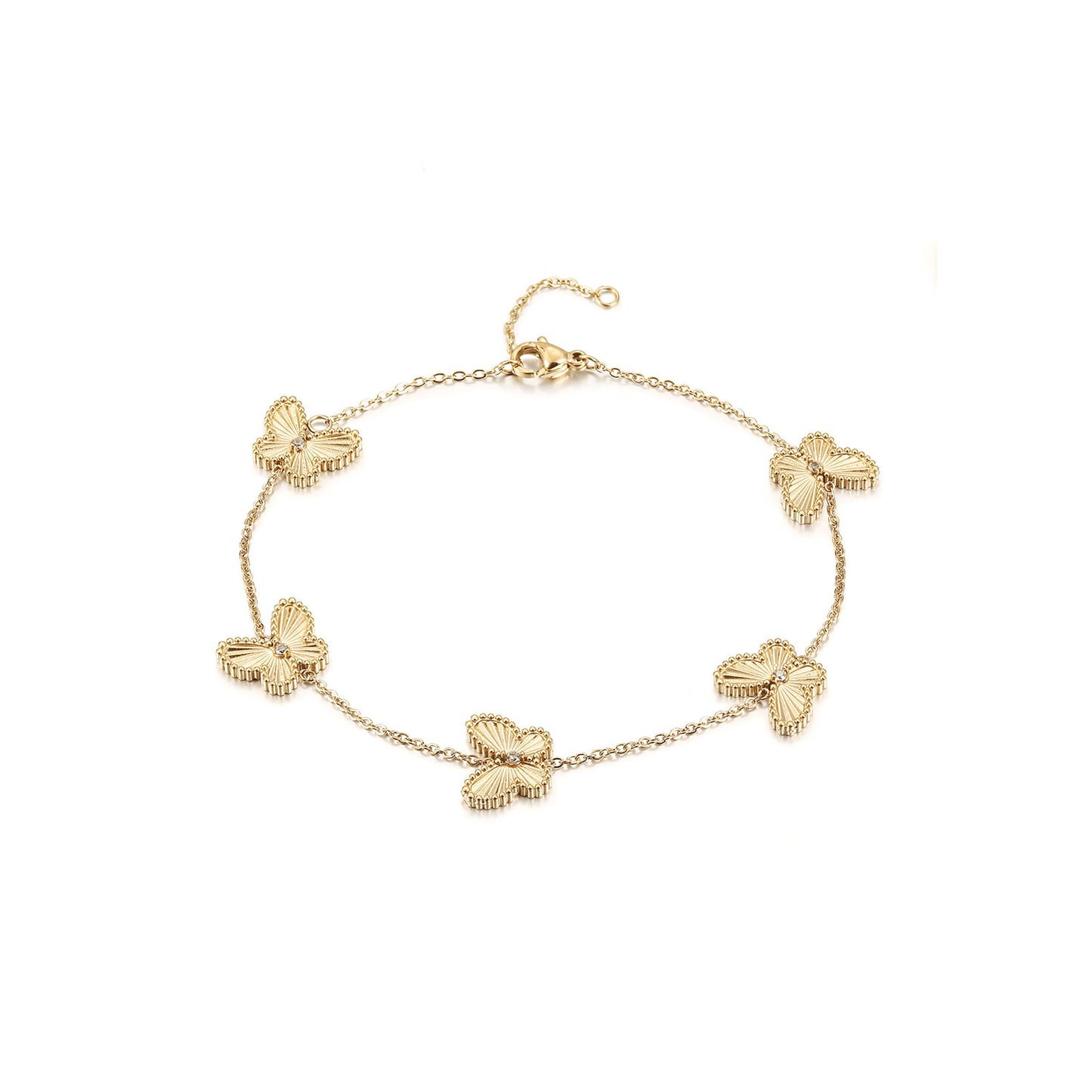 Chain butterfly bracelet-NSB1936STGCZD