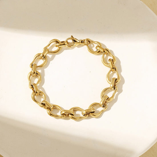 Circle buckle bracelet-NSB1937STGC-8