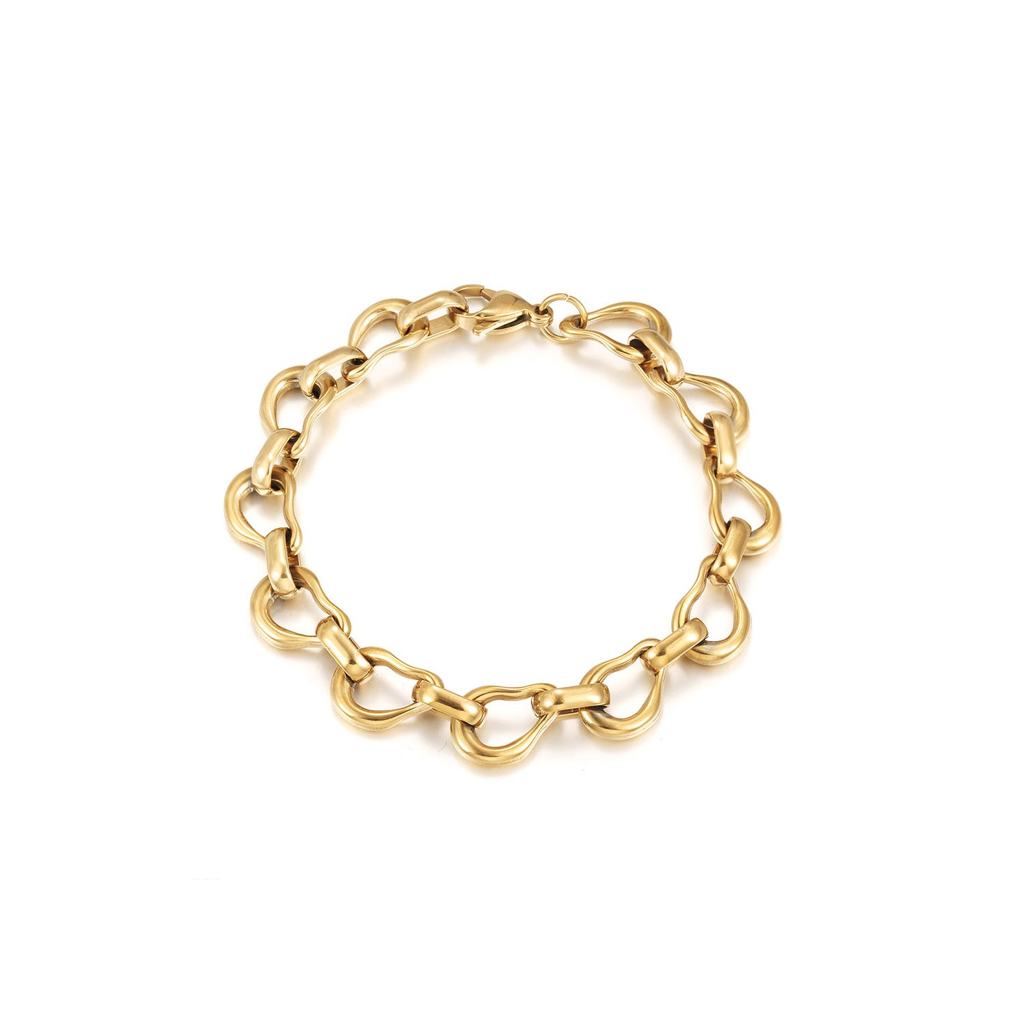 Circle buckle bracelet-NSB1937STGC-8