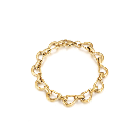 Circle buckle bracelet-NSB1937STGC-8