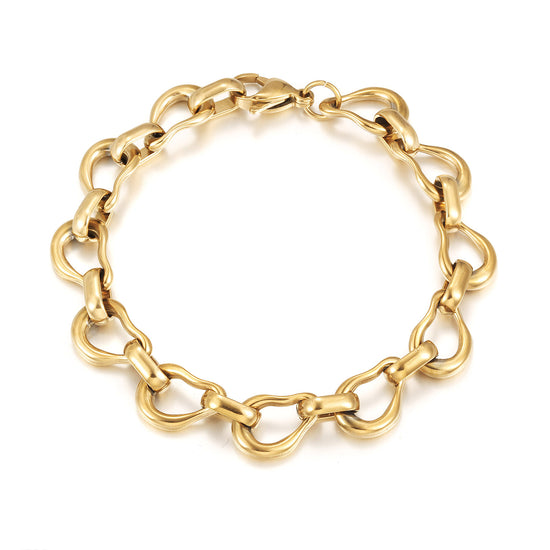 Circle buckle bracelet-NSB1937STGC-8