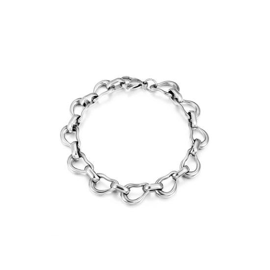 Circle buckle bracelet-NSB1937STWG-8