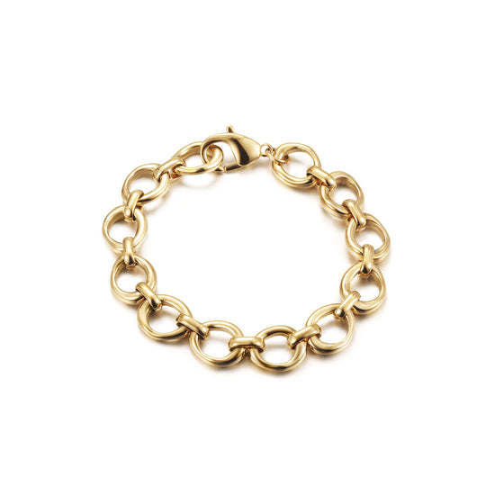 Circular interlocking bracelet-NSB1943STGC-8