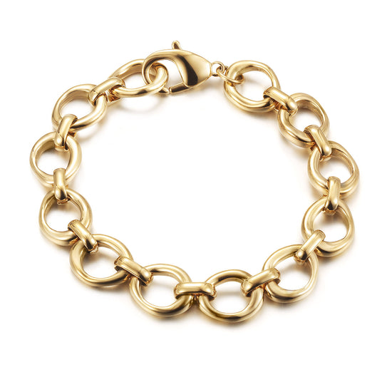 Circular interlocking bracelet-NSB1943STGC-8