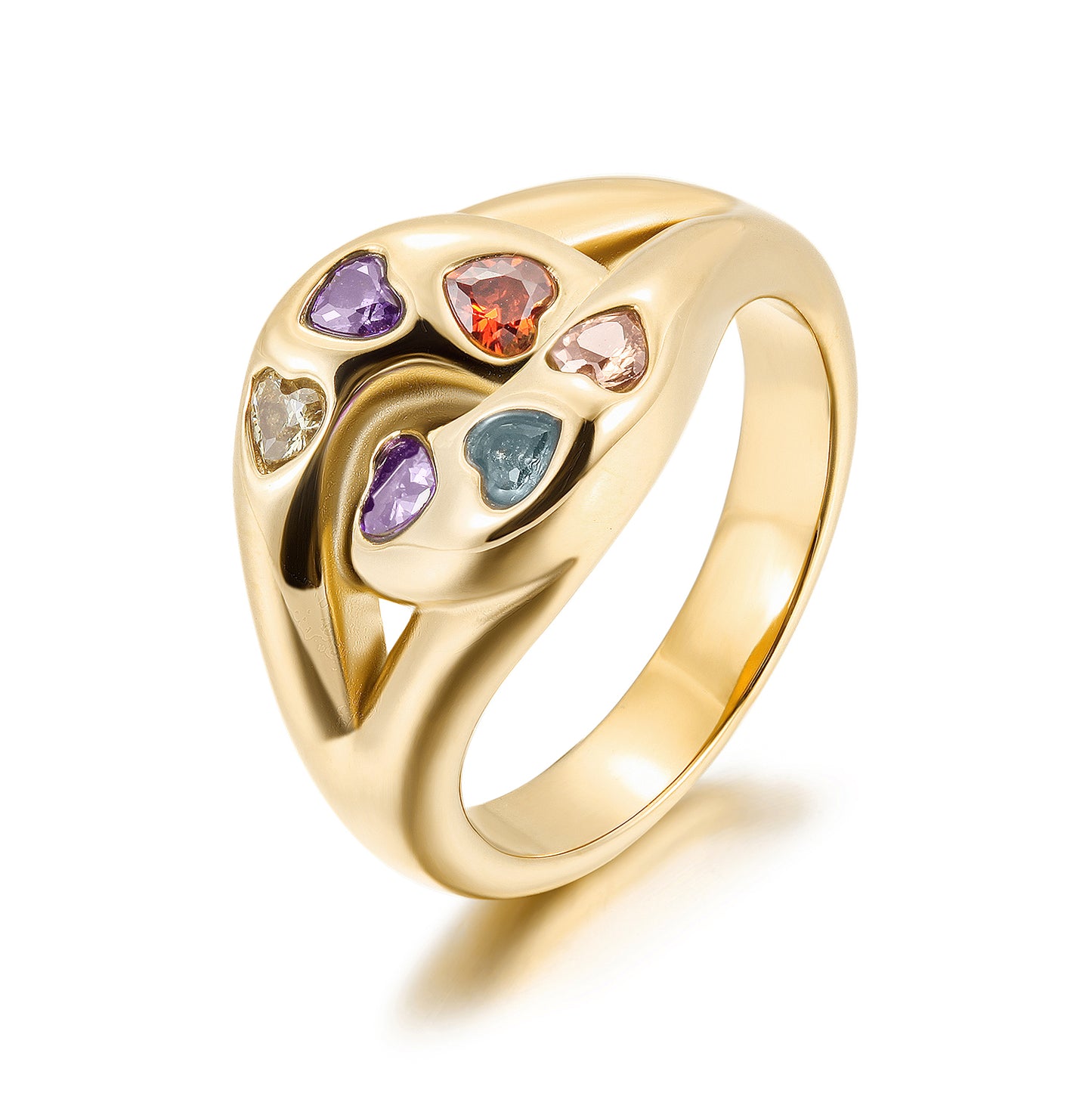 Colorful Love Ring-NSR176STGCZD