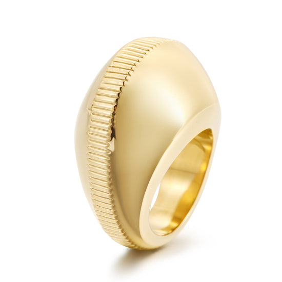 Exaggerated Shell Ring-NSR180STGC