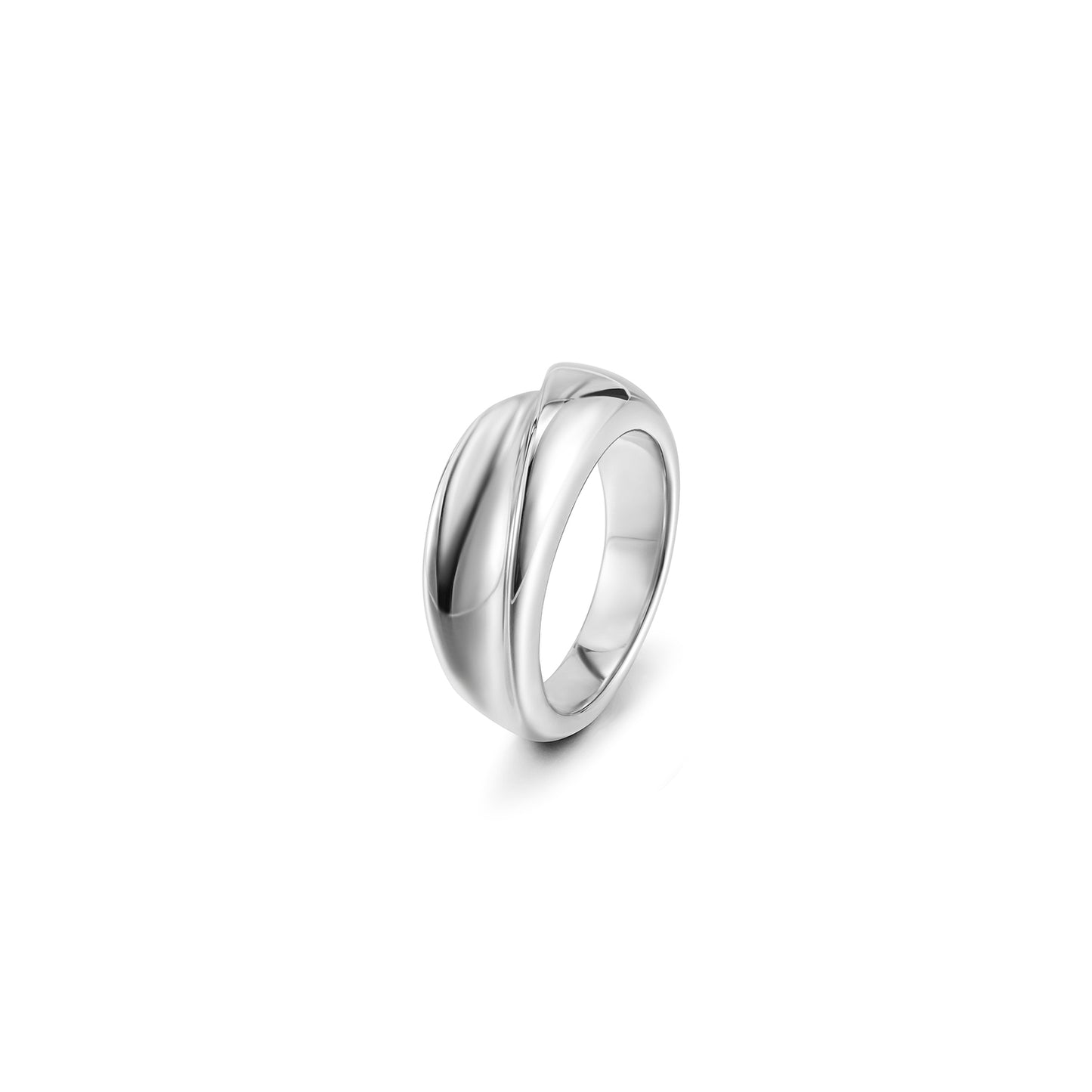 Silver Creative Smooth Ring-NSR196STWG