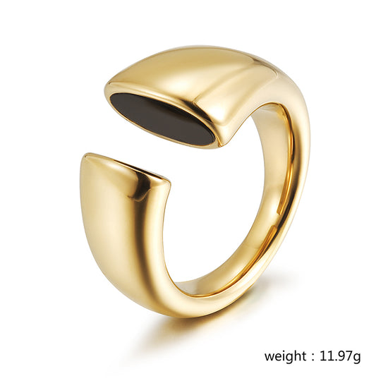 Creative and exaggerated C-shaped ring-NSR221STGCBK