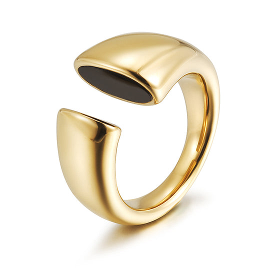 Creative and exaggerated C-shaped ring-NSR221STGCBK