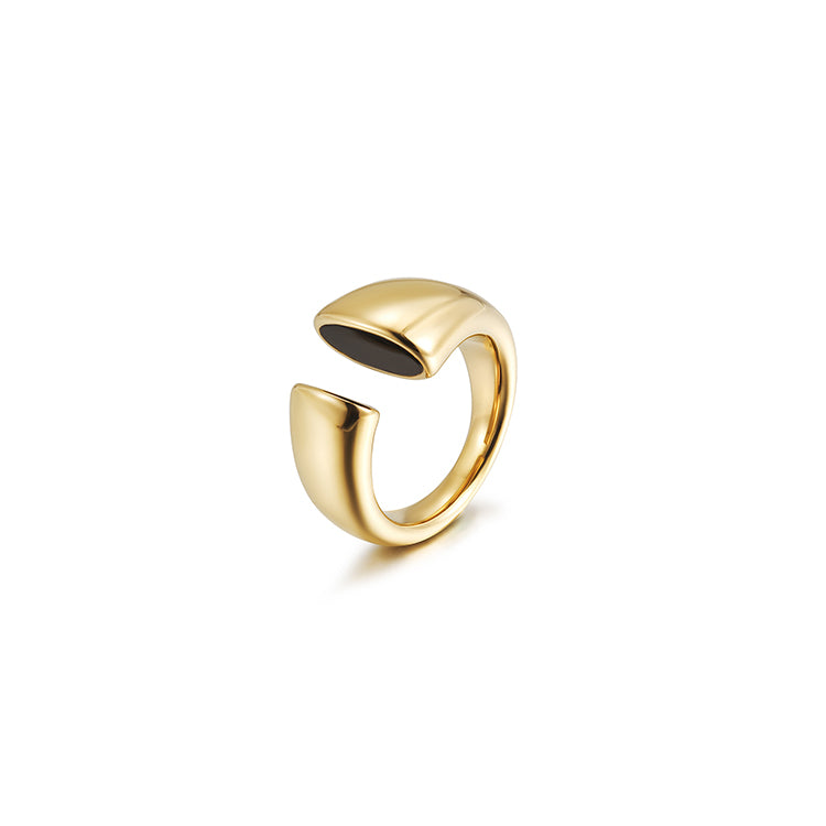 Creative and exaggerated C-shaped ring-NSR221STGCBK