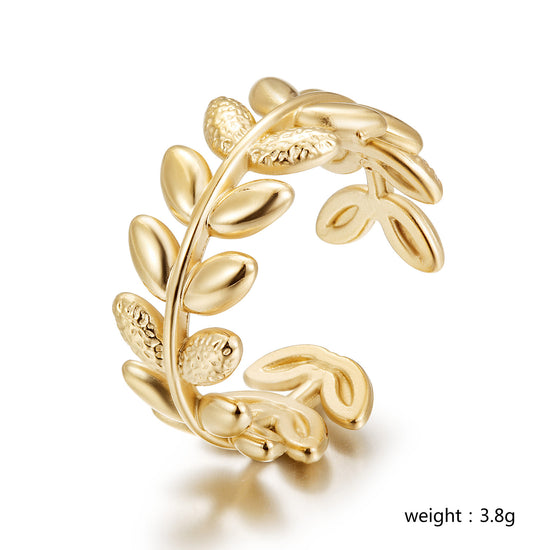 Creative Leaf Ring-NSR242STGC