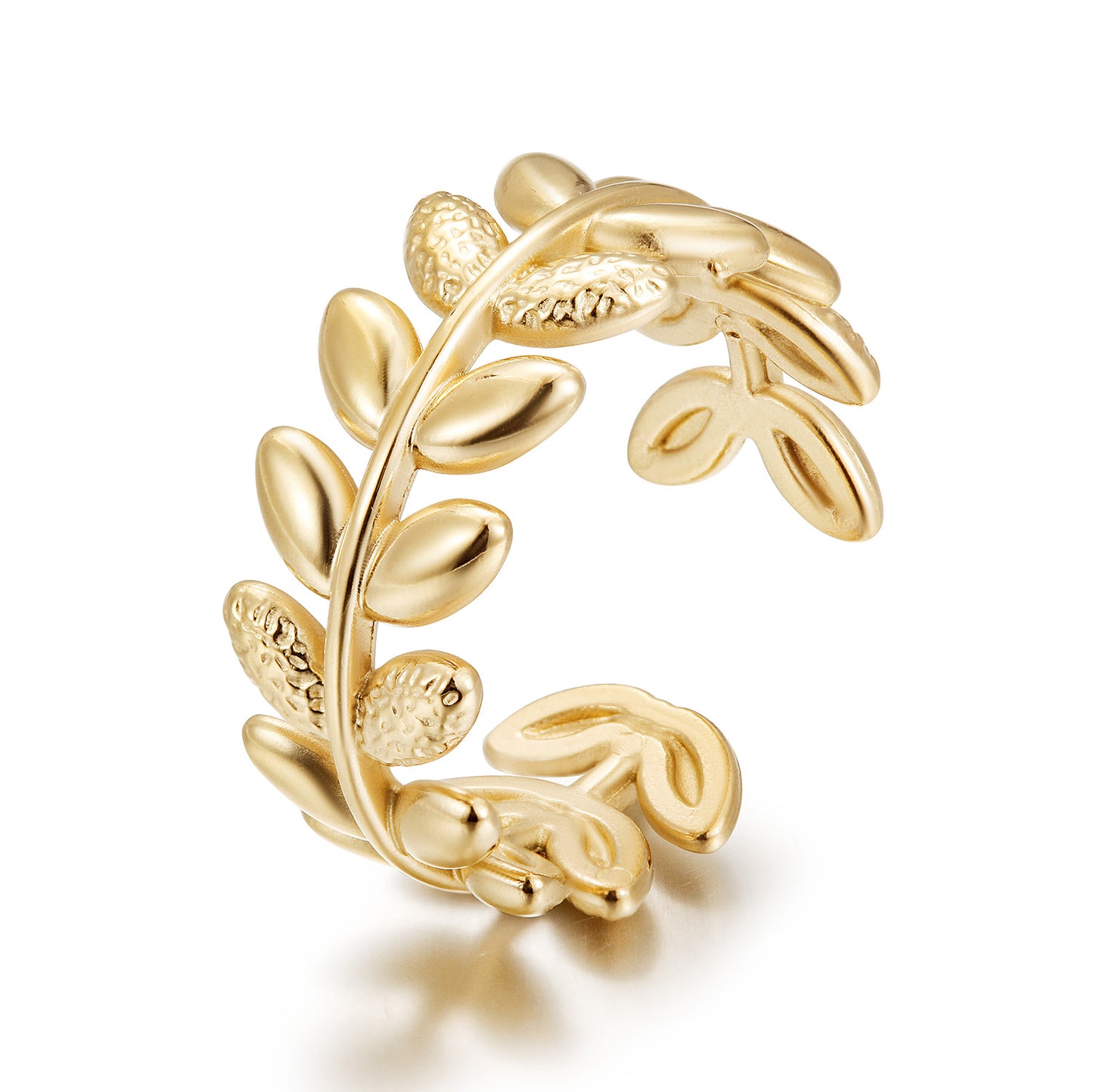 Creative Leaf Ring-NSR242STGC