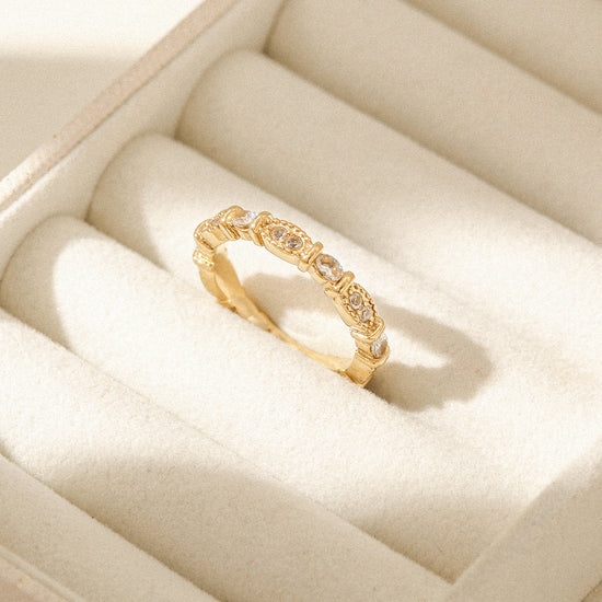 Golden Diamond Ring-NSR249STGCZD