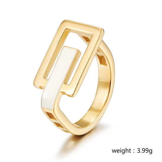 Creative G-shaped ring-NSR252STGCWT