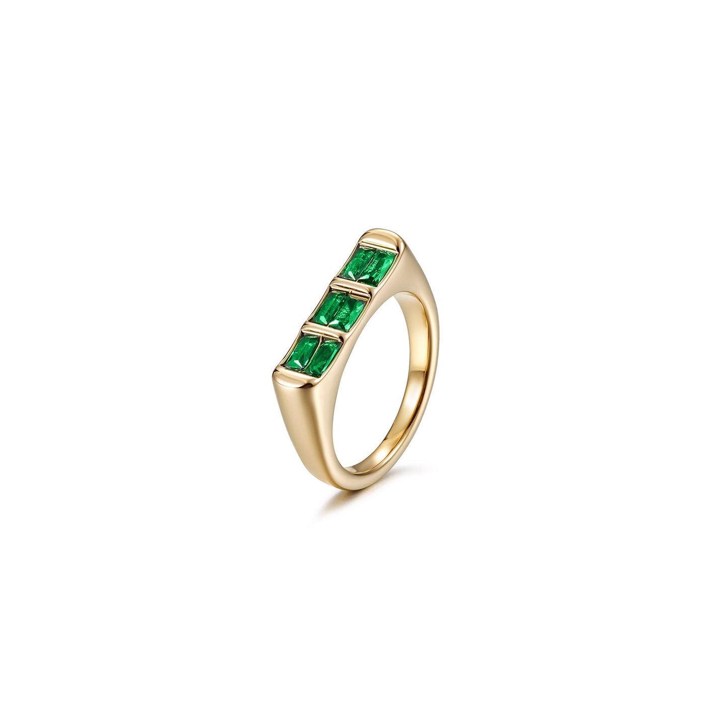 Creative colored gemstone ring-NSR264STGCGNZD