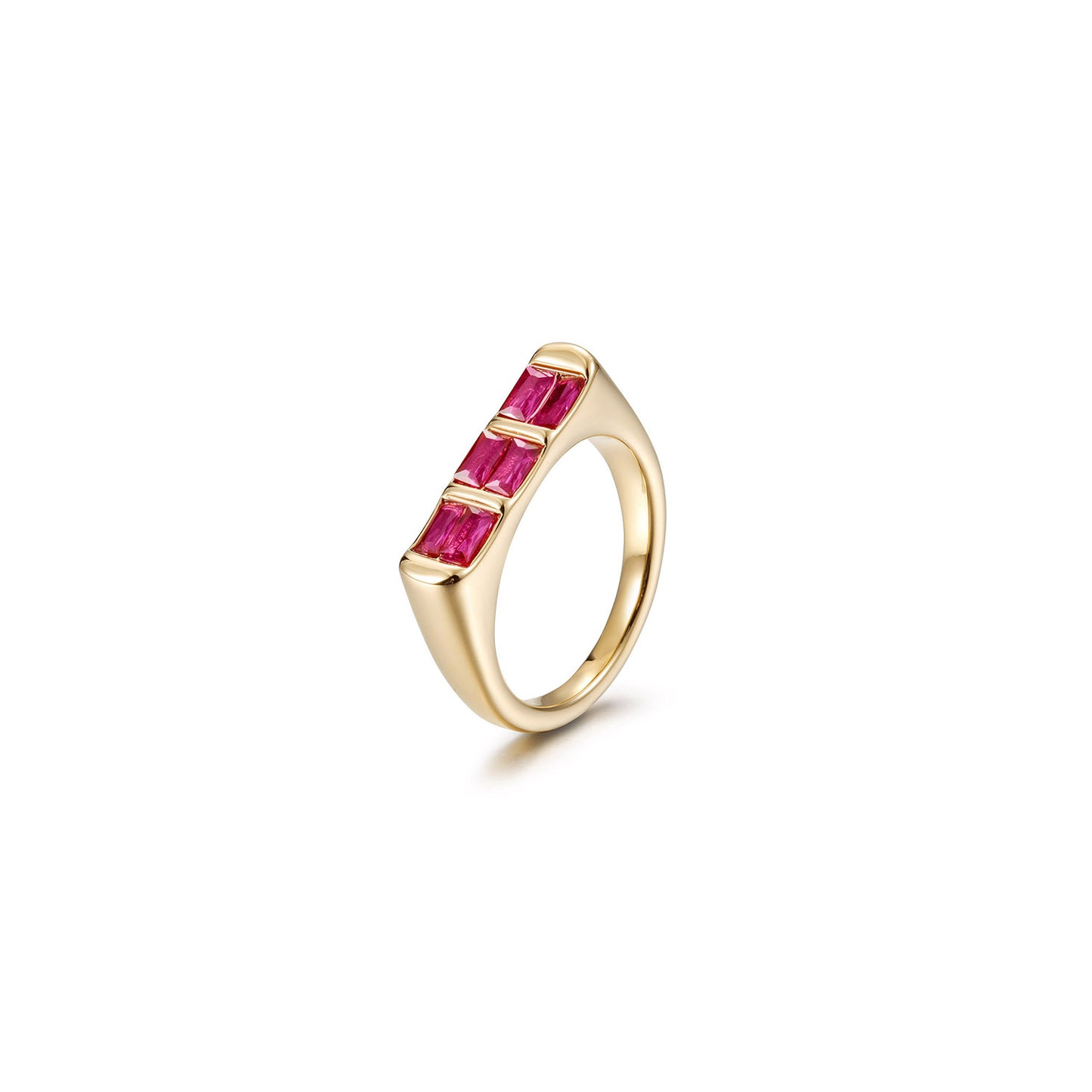 Creative colored gemstone ring-NSR264STGCVIZD