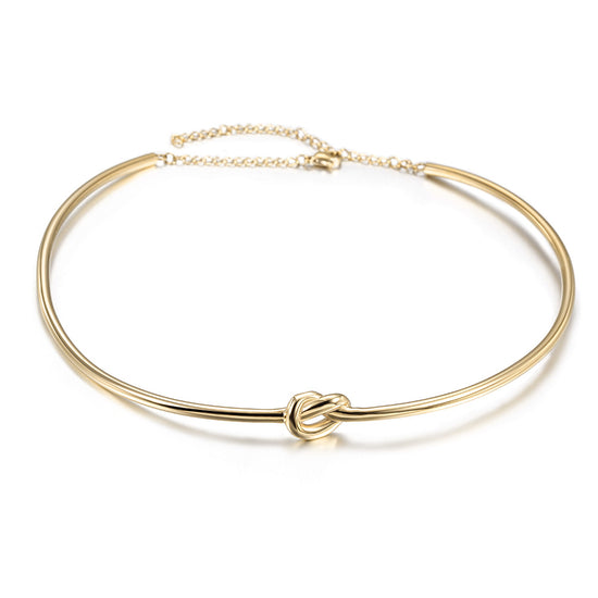 Knot Choker Necklace - NSSN544ST