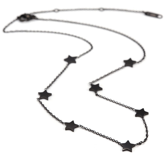 Stainless steel pentagram necklace-NSSN605ST