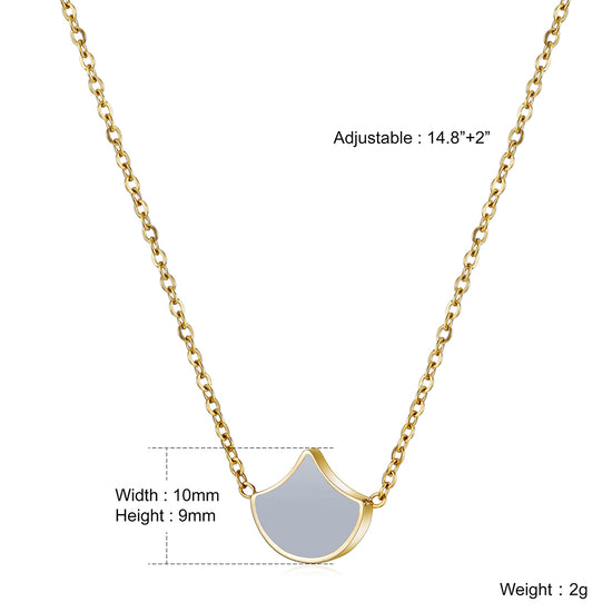 Stainless steel high polished creative necklace-NSSN634ST