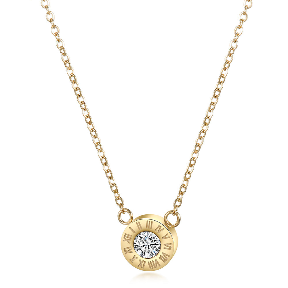 CZ Pendant Necklace - NSSN642STGC