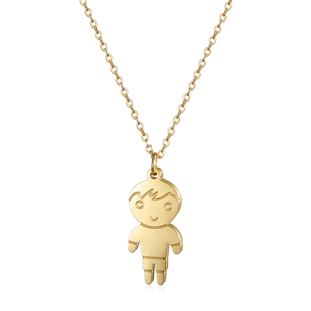 Little boy necklace-NSSN656STGC