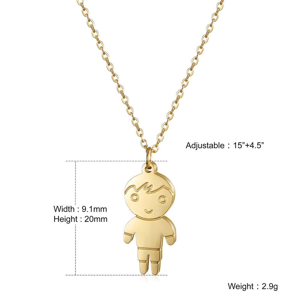 Little boy necklace-NSSN656STGC