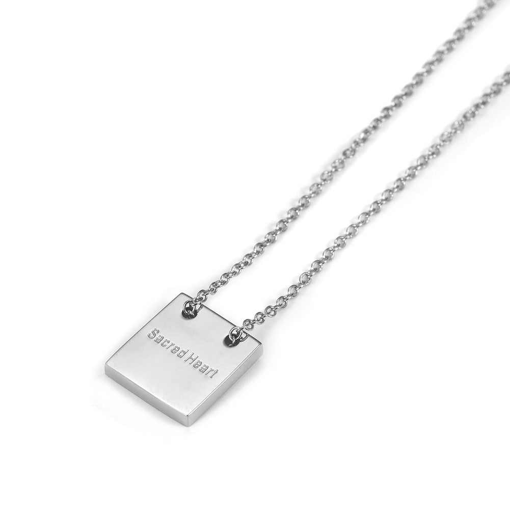 High polished stainless steel necklace-NSSN678ST