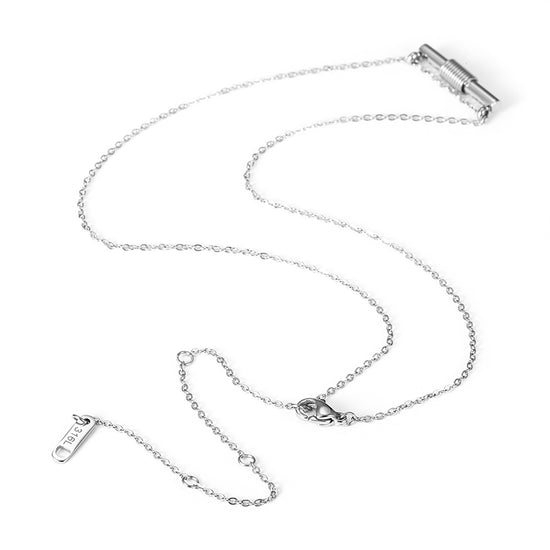 Stainless steel spiral necklace-NSSN682ST