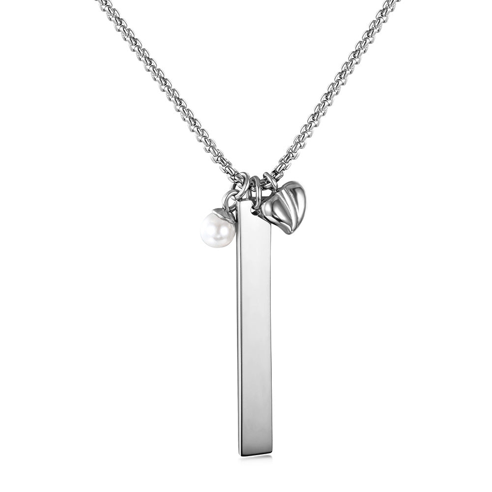 Stainless steel strip necklace-NSSN687ST