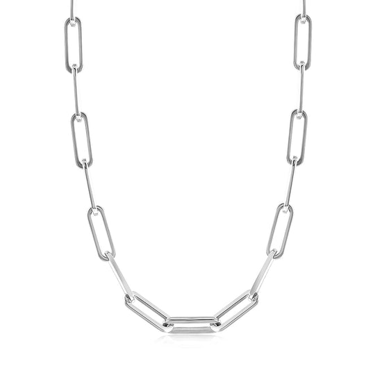 Simple Stainless Steel Necklace-NSSN734STGC