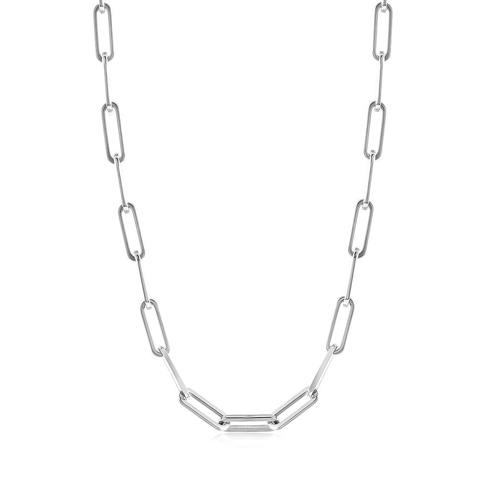 Simple Stainless Steel Necklace-NSSN734STGC