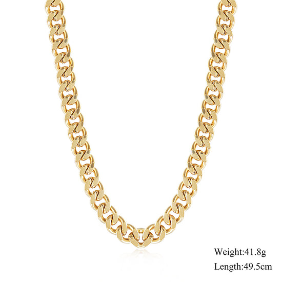 Smooth chain necklace-NSSN745STGC