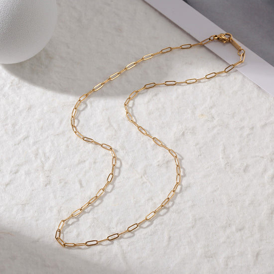 Simple Stainless Steel Necklace-NSSN776ST