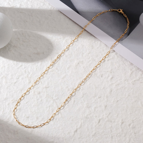 Simple Stainless Steel Necklace-NSSN776ST