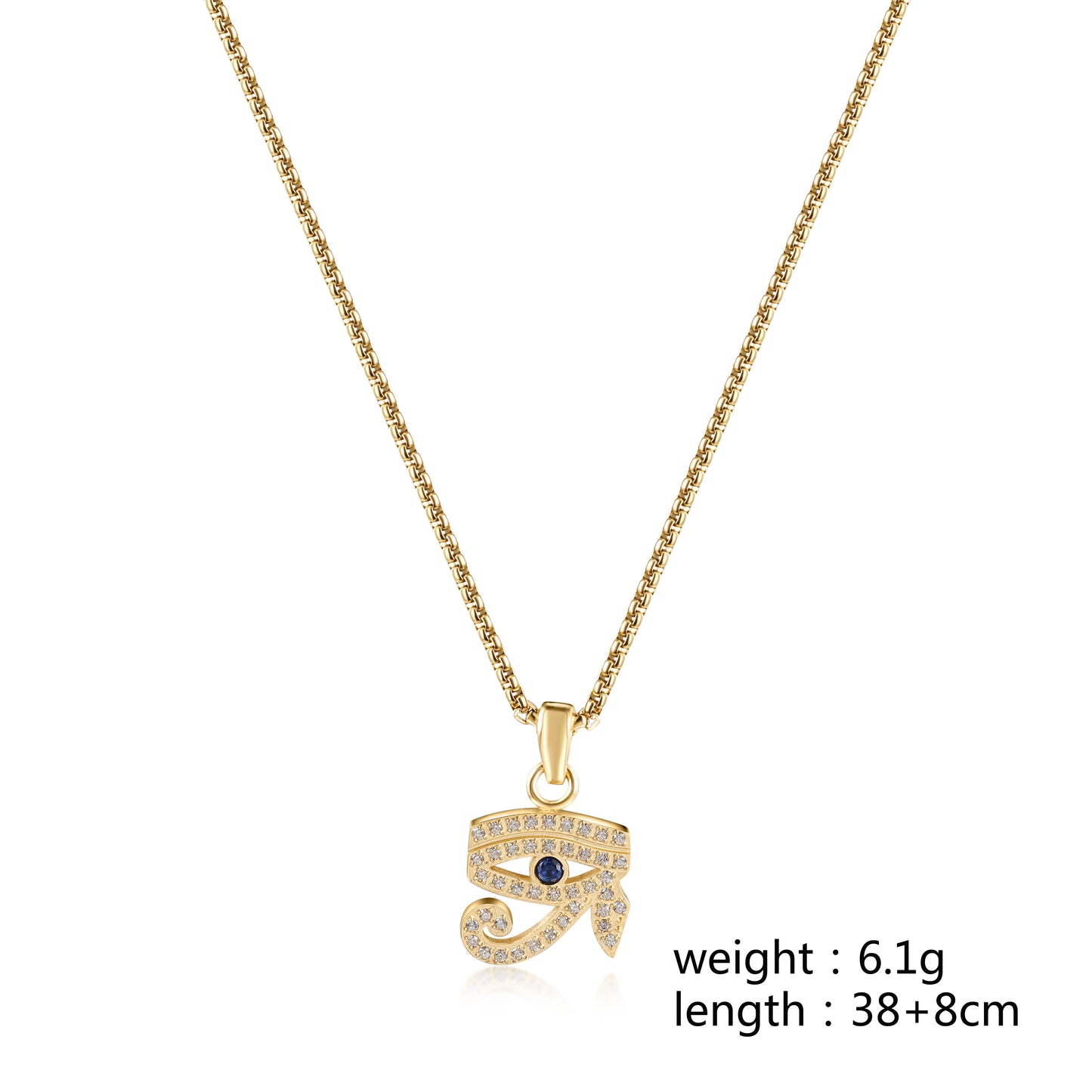 Letter zircon pendant necklace-NSSN789ST